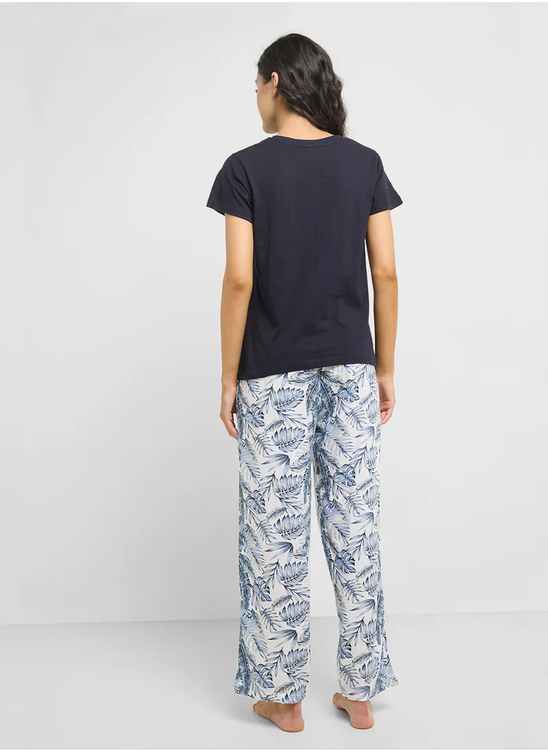 جينجر Cotton T-Shirt & Pyjama Set