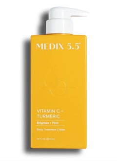 Medix 5.5 Vitamin C+ Turmeric Brighten + Firm Body Treatment Cream 15 Fl Oz  - Image 1