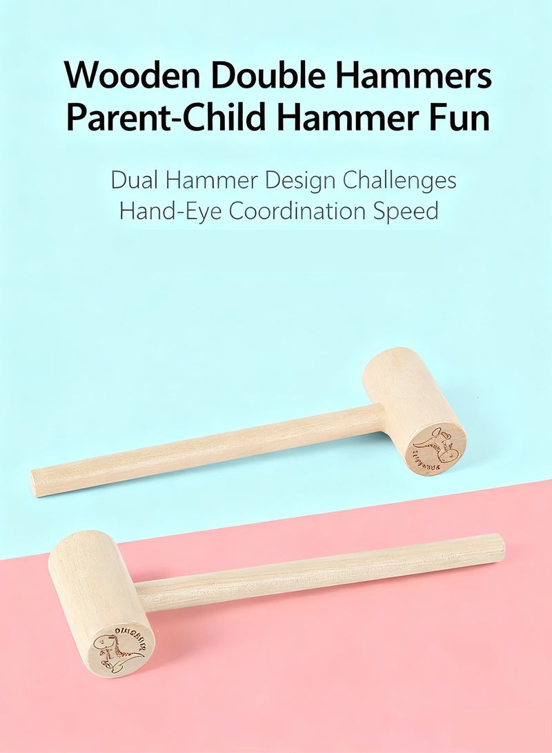 HomKawt Wooden Hammering and Pounding Toys For Toddlers Educational, Birthday Gift, Whack a Mole Game for Toddlers, Xylophone Gopher, Mouse and Hamster, Gift for Kids Aged 3+ - Image 4