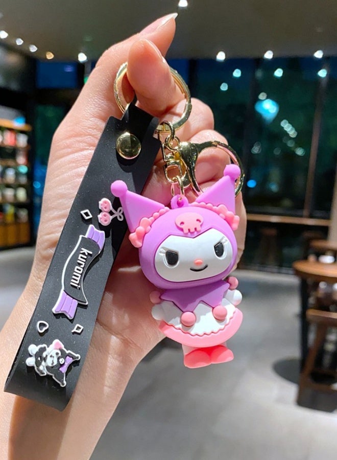 Generic B305 Purple skirt Cartoon keychain accessory*1 piece