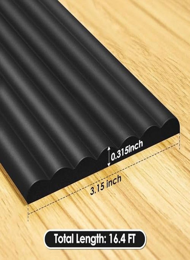 TEKCOOL شريط حماية الطاولة من TEKCOOL بطول مترين، شريط أمان إسفنجي فائق النعومة لحواف الطاولة والمكتب، واقيات زوايا لحماية الأطفال وحواف الطاولة. (أسود - 3 قطع) - Image 3