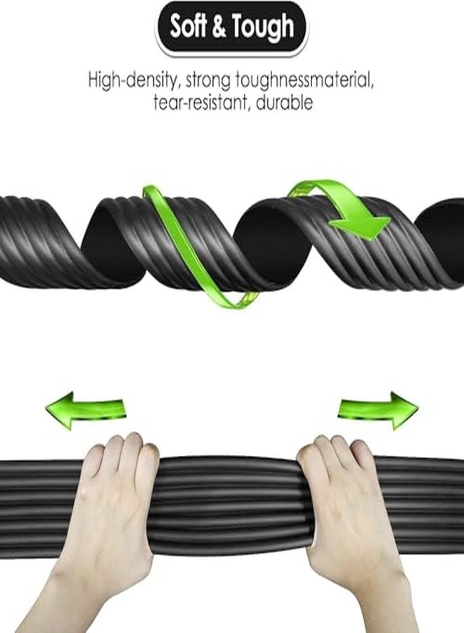 TEKCOOL شريط حماية الطاولة من TEKCOOL بطول مترين، شريط أمان إسفنجي فائق النعومة لحواف الطاولة والمكتب، واقيات زوايا لحماية الأطفال وحواف الطاولة. (أسود - 3 قطع) - Image 5