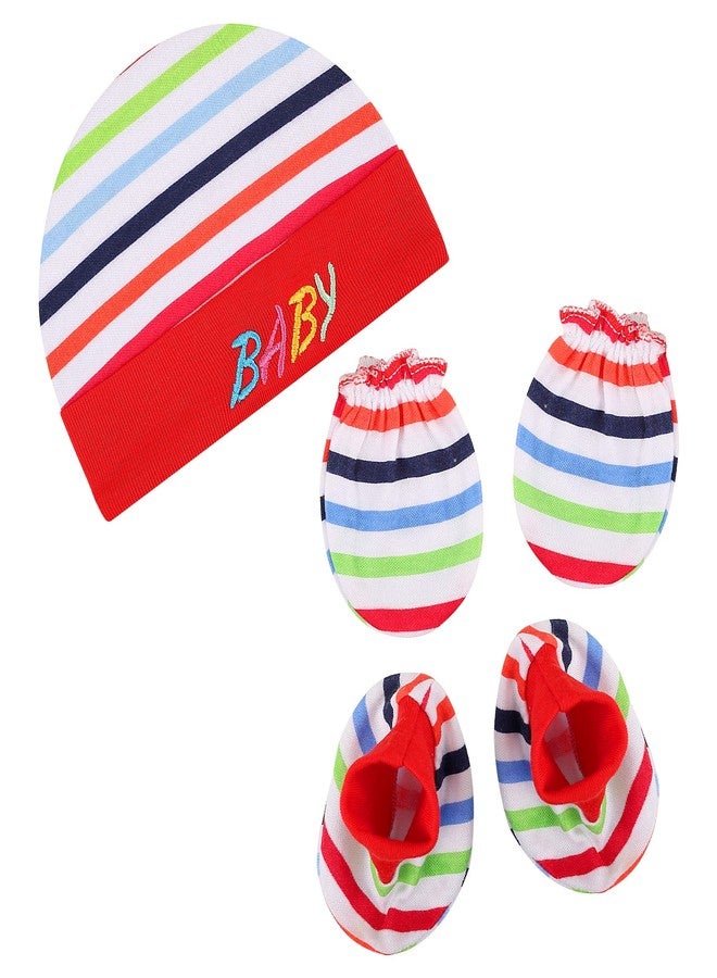 obbi Baby Hosiery Cap Booty and Mitten Set for Infants Combo Pack (Multicolor (Pack of 3), 0-3 Months) - Image 5