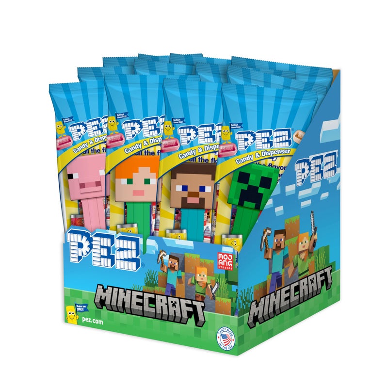 PEZ باقة حفلة Minecraft PEZ 12 حبة مغلفة بشكل فردي - Image 3