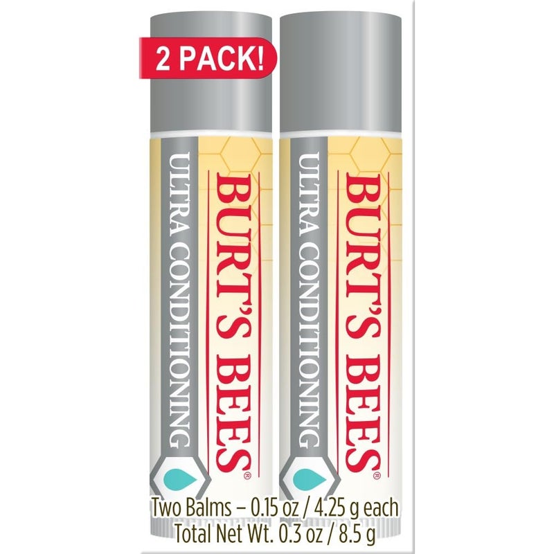 Burt's Bees Burts Bees 2 Pack Ultra Conditioning Lip Balm, 0.3 OZ - Image 1
