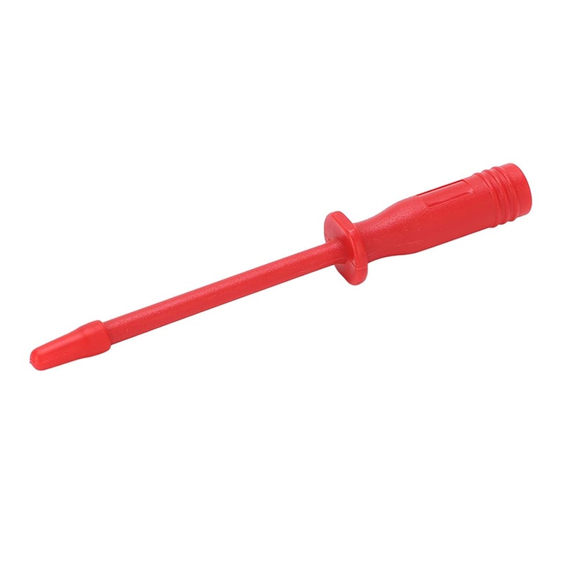 Multimeter Test Needle Pins 2Pcs Set, Round Head 4mm Port, Automotive Voltage Circuit Testing - Insulated, Durable Stainless Steel, Easy Wire Piercing (Red) - Image 3
