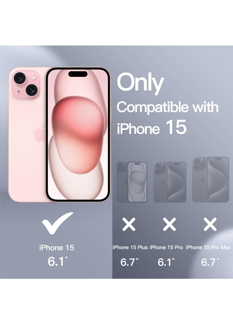 BORTONY - iPhone 15 Case 6.1 Inch Silicone Silky-Soft Touch iPhone 15 Cover Full-Body Slim Thin Phone Case Shockproof Protective Case Cover for Apple iPhone 15 - Image 1