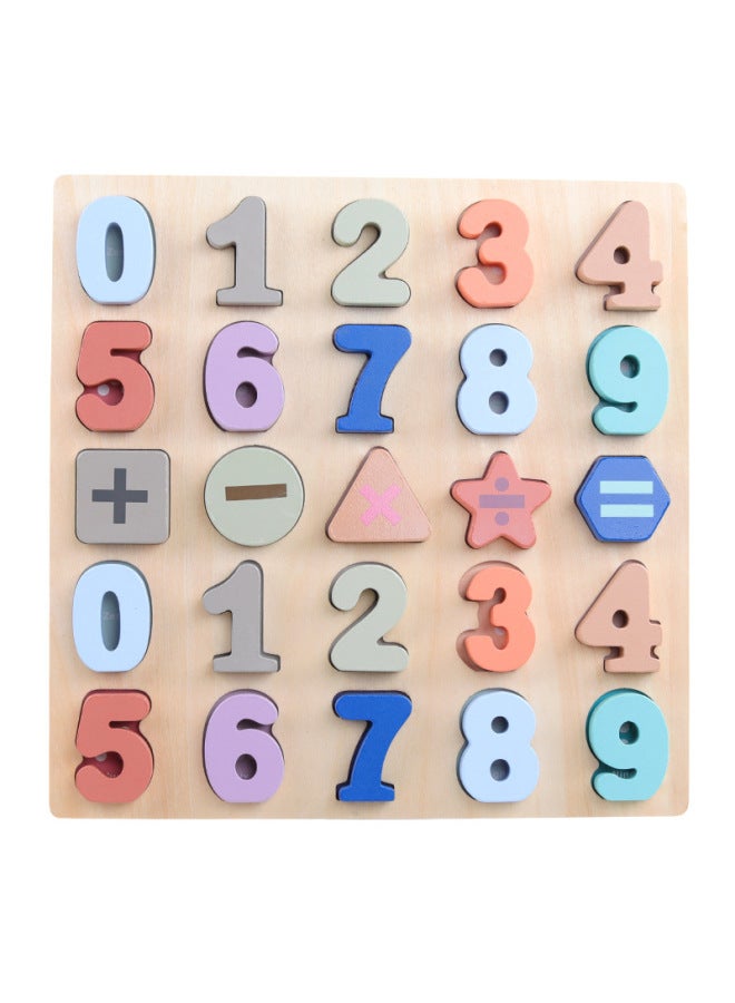 Wooden Letters Puzzle Boys And Girls Building Blocks Digital Wooden Children's Early Education Educational Toys For 1-3 Years Old-Color:Uppercase Letters - Image 5