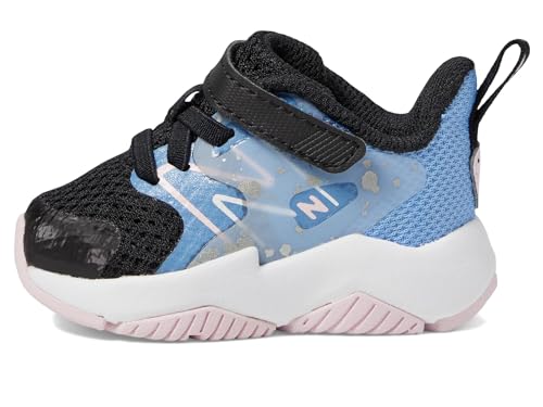 New Balance Baby ITRAVBL2 Running Shoe, Black/Blue Laguna/Light Raspberry, 3 Wide US Unisex Infant - Image 4