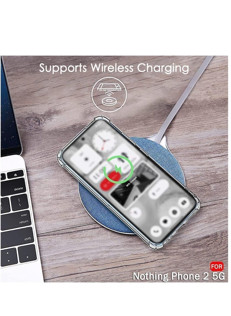 Raxoom Nothing Phone 2 Transparent Clear ShockProof Back Case for 360 Degree Protection | Ultra Clear Soft Silicone | Shock Proof Design | Back Cover Case for Nothing Phone - Image 5