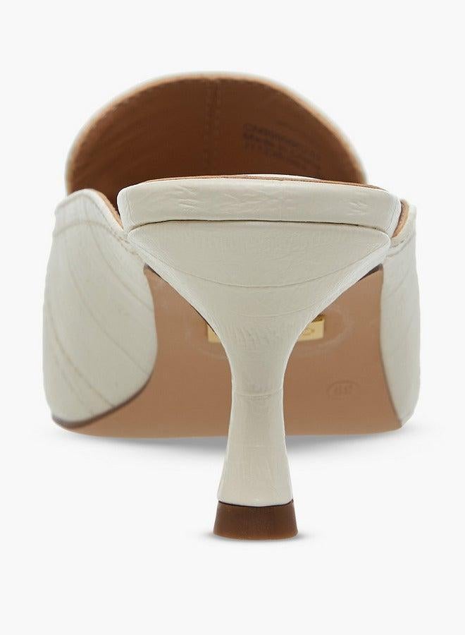 سيليست أحذية نسائية سهلة الارتداء بكعب رفيع وزخرفة معدنية - Image 5