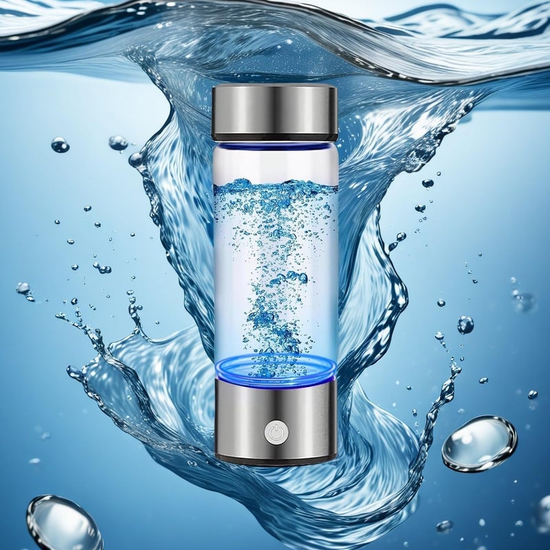 Aimmop Hydrogen Water Bottle, Portable Hydrogen Water Bottle Generator with SPE PEM Technology Water Ionizer, Hydrogen Water Machine Improve Water for Home, Office, Travel, Exercise - Image 5