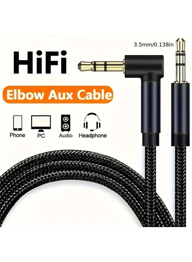HiFi 3.5mm Audio Adapter Male to Male 39.37 Inch Cable Extender for Phones Tablets - Image 3