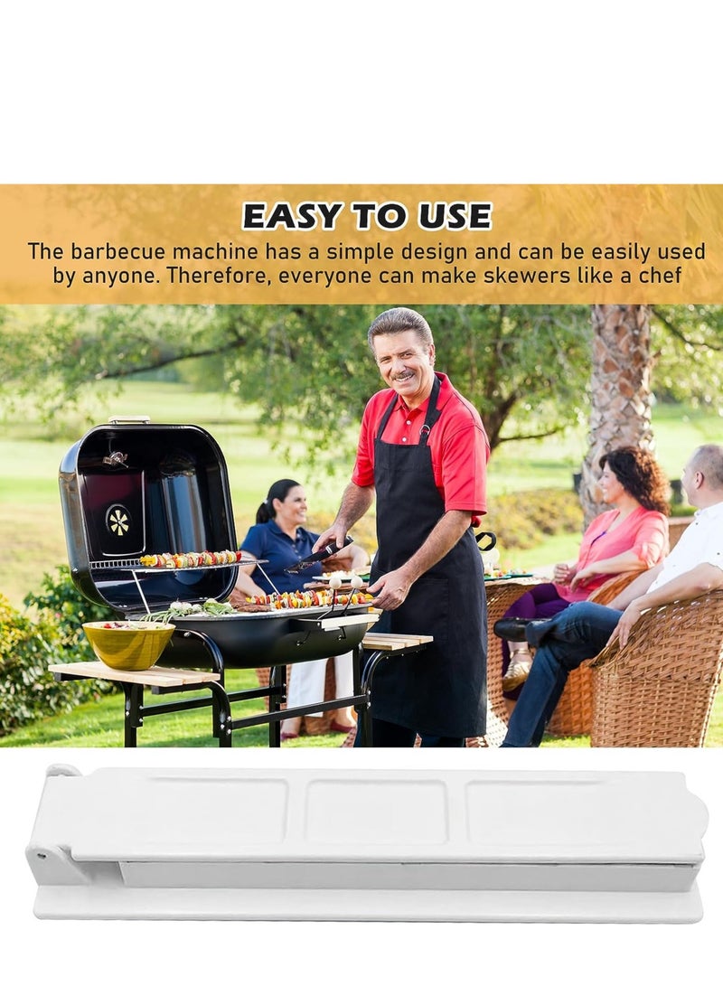 Kebab Maker Plastic Kebab Press Manual Kabob Mould Foldable Flat Kabobs Skewers Maker for Outdoor Grilling Barbecue Foldable Grill Rack Kebab Brochette Maker for Kitchen Outdoor - Image 3
