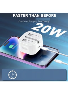hoco. iPhone 20W Fast Charger | USB C Wall Fast Charger Compatible with iPhone 15/14/14 Pro/14 Pro Max/13/12/SE2020/11/XR/XS Max/X/iPad  - Image 2