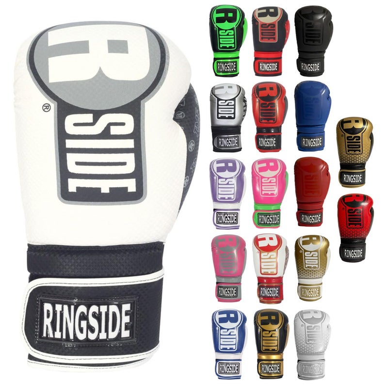 Ringside Unisex Adult FTG1 WHBK LXL Apex Bag Gloves WhiteBlack LargeXLarge US