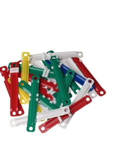 Y&D Office Plastic Fasteners Filing Clips for Paper Files  - Image 1