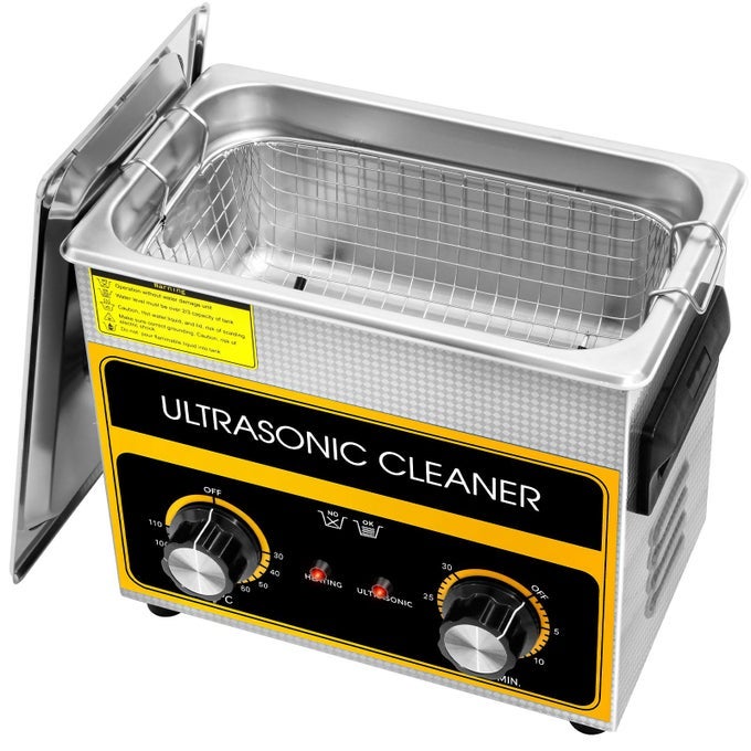 3.2L ULTRASONIC CLEANER,304 STAINLESS STEEL PROFESSIONAL ULTRASONIC CLEANER MACHINE,WITH HEATER AND TIMER,FOR GLASSES, WATCHES, RINGS, SMALL PARTS