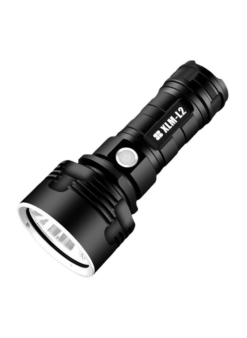 Generic - 30000-100000 lumens rechargeable LED tactical flashlight, super bright 3-mode handheld flashlight, the brightest 50W XLM-P70 LED USB flashlight - Image 1