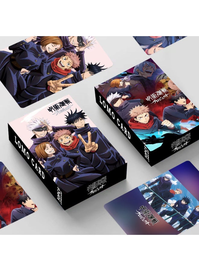 Loquat Spell Battle 30 Double-sided Small Cards LOMO Card Greeting Cards Bookmarks Five Wu Hu Cod Boxed High Definition Cards-Color:Spell Collection Cards 3 Boxes - Image 2