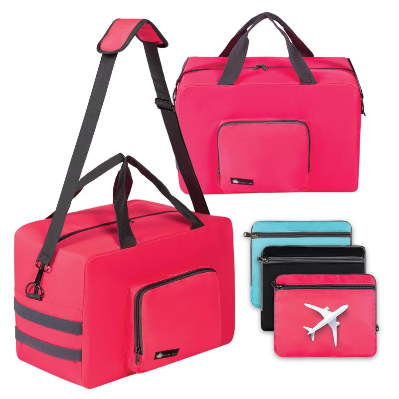BETTERLINE Personal Item Travel Bag for Airlines Underseat Carryon Travel Bag Cabin Duffel Holdall Tote Luggage for Women Men Foldable Water Resistant Overnight Weekender Bag 16x10x8 in 40x25x20cm - Image 2