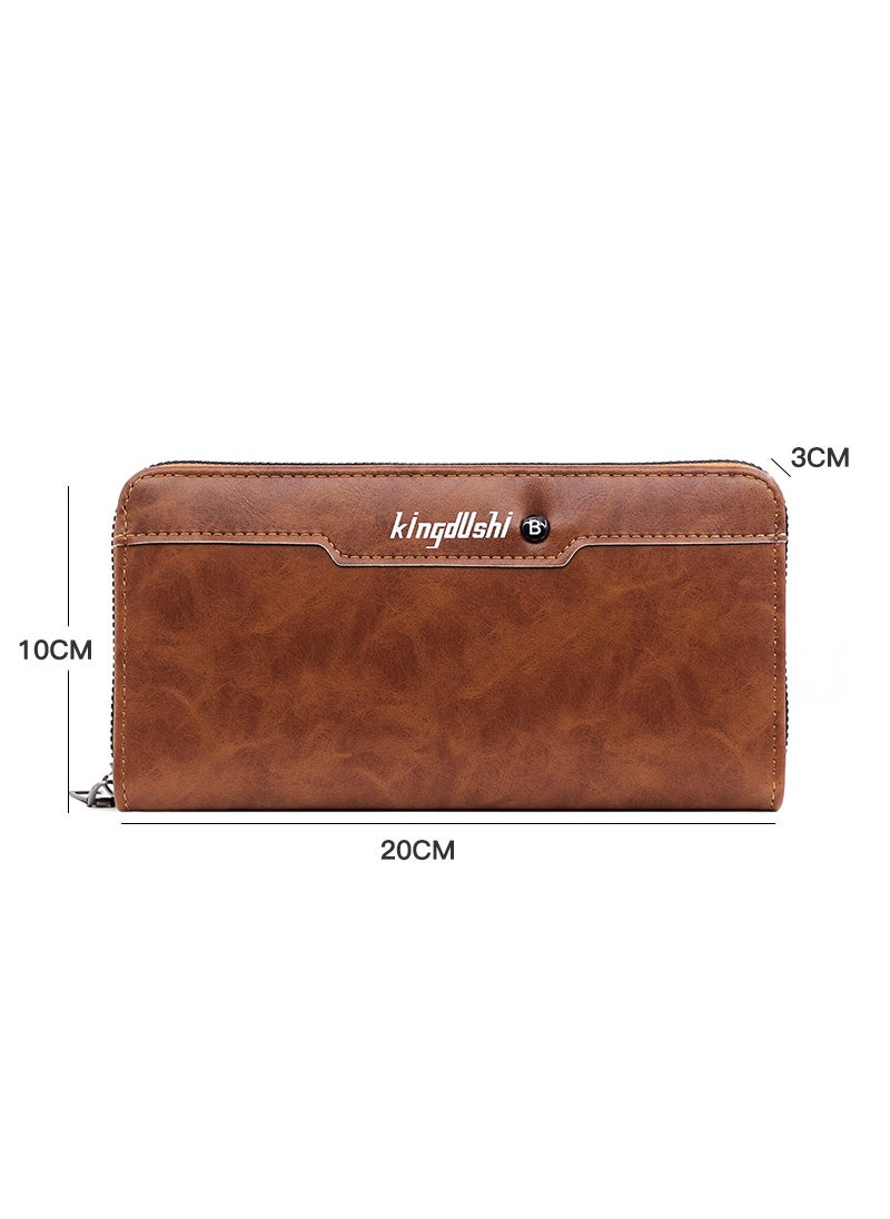 Kingdushi - Men's Large Capacity Long Wallet Handbag 20*10*3CM - Image 1