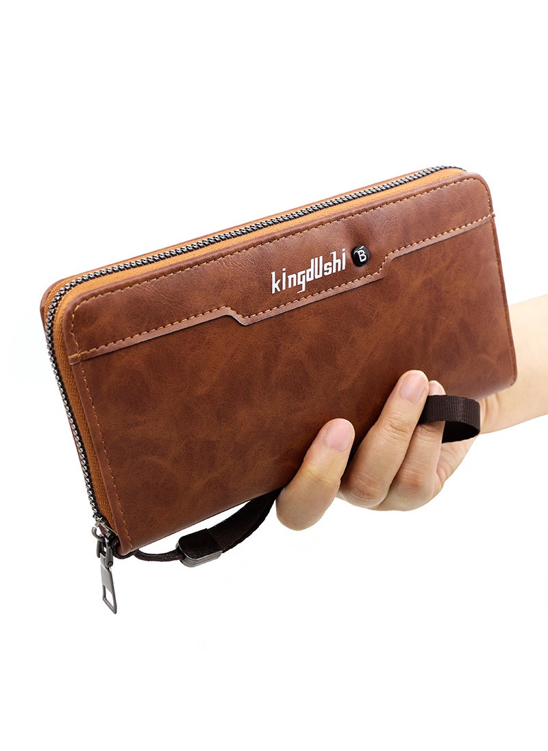 Kingdushi - Men's Large Capacity Long Wallet Handbag 20*10*3CM - Image 1