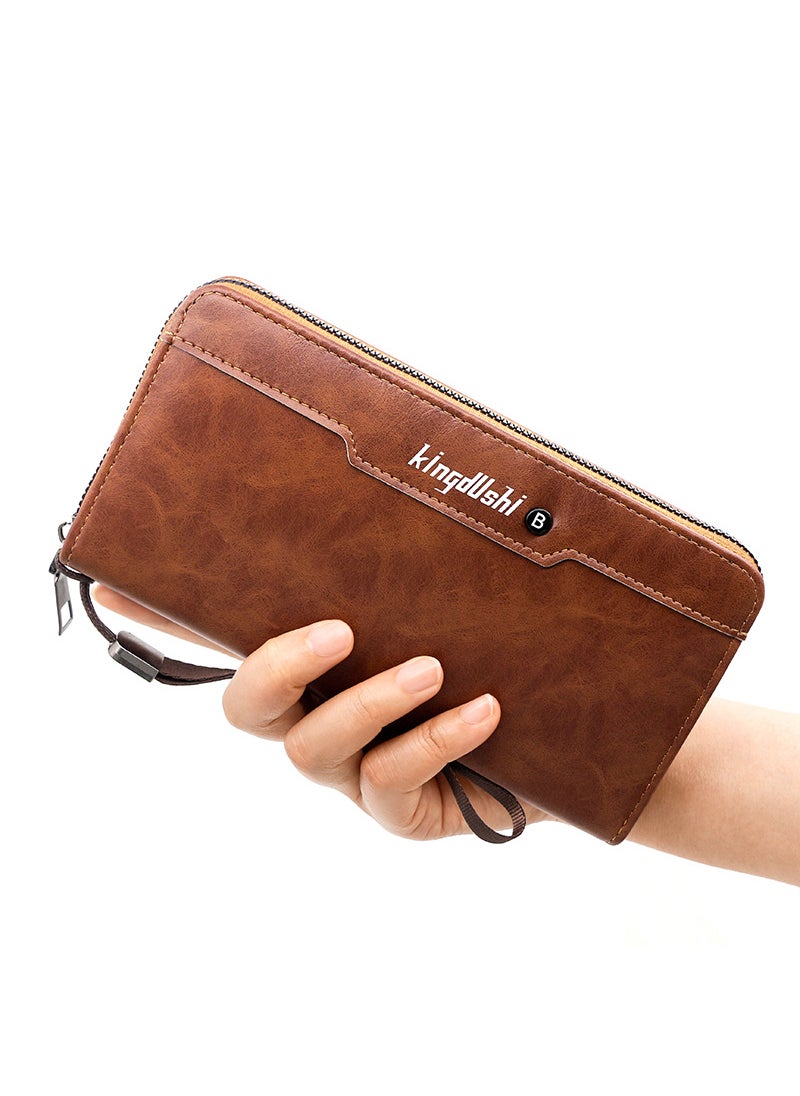 Kingdushi - Men's Large Capacity Long Wallet Handbag 20*10*3CM - Image 1