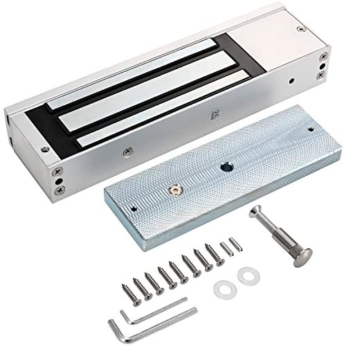 NCLTHS Electric Magnetic Lock 500KG/1200LBS Holding Force Electromagnet Lock 12V Fail Safe NC Mode for Access Control System/Metal/Fire Proof/Wooden/Glass Door - Image 1