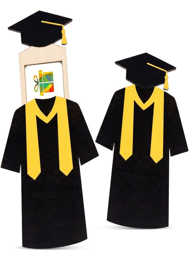 Kathfly Graduation Money Holder for Cash Gift, Wooden Gift Cardholder Pull Out, Cute Card Holder to Decorate Gifts for Congrats Class of 2026 Graduation Party Supplies - Image 1