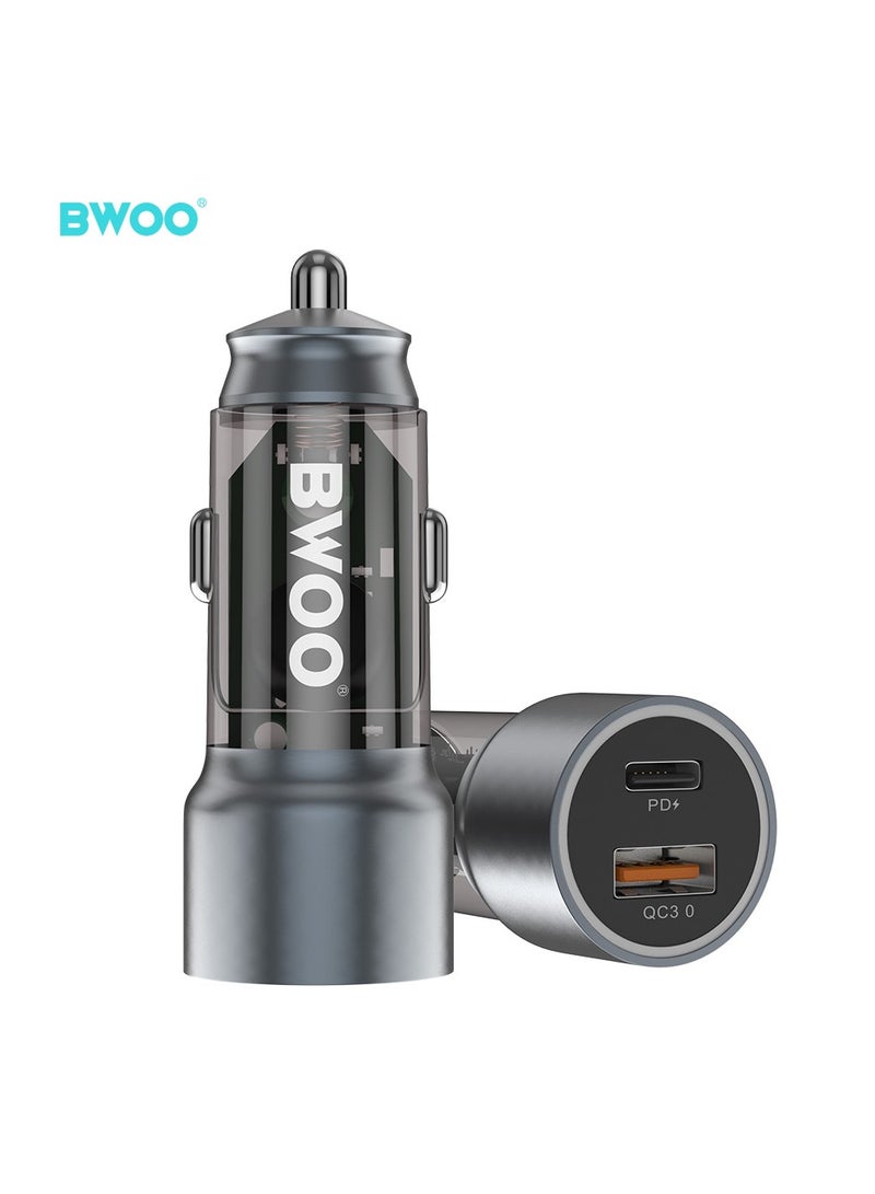 BWOO شاحن سيارة مزدوج المنفذ Pd 20W + Qc 18W - Image 3