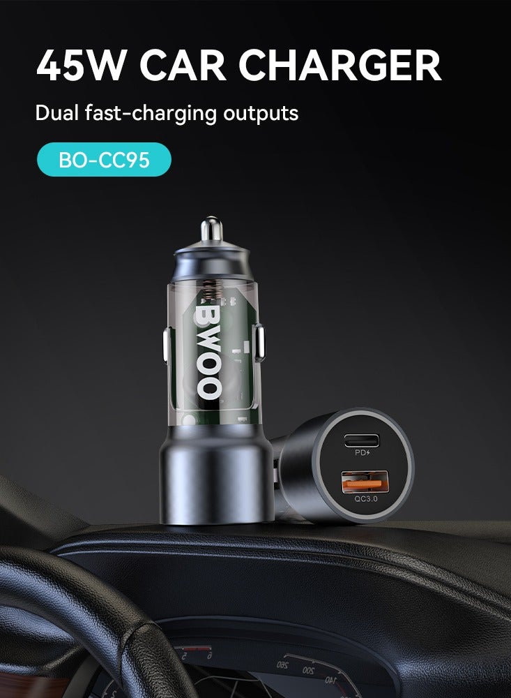BWOO شاحن سيارة مزدوج المنفذ Pd 20W + Qc 18W - Image 5