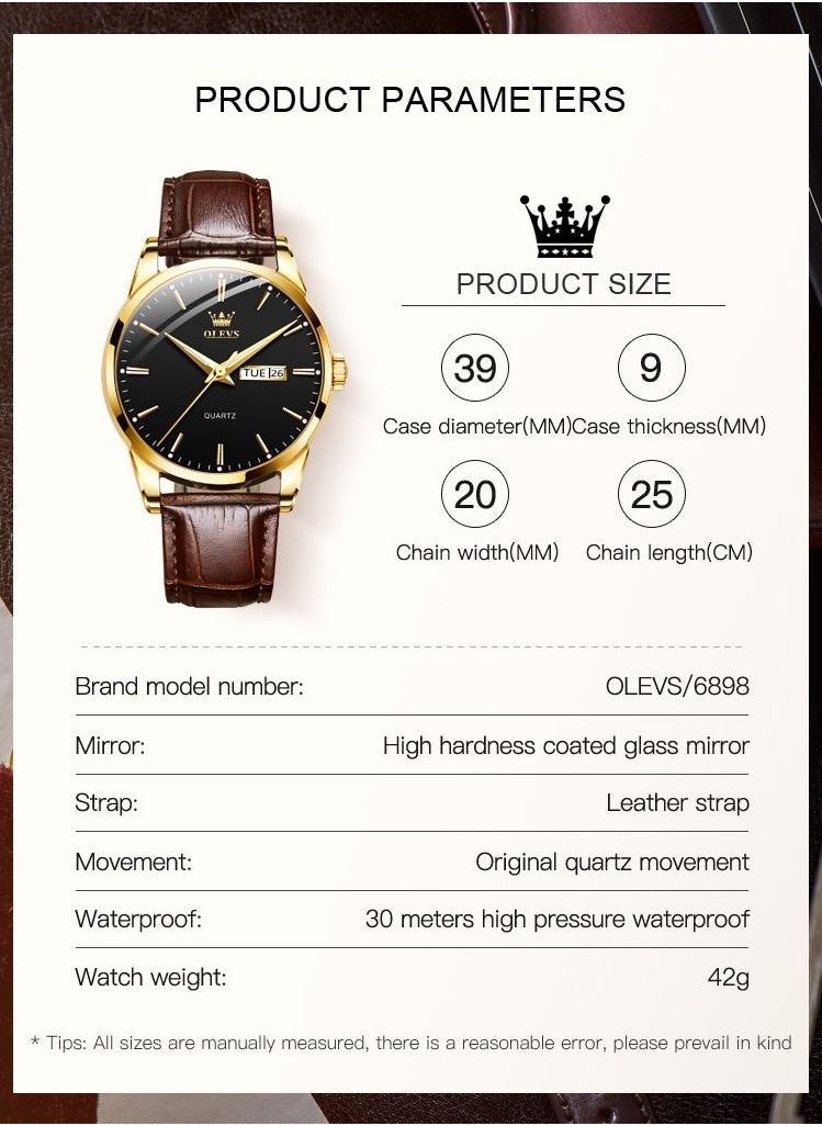 OLEVS - Men's Watch Fashion Business Watch - Image 1