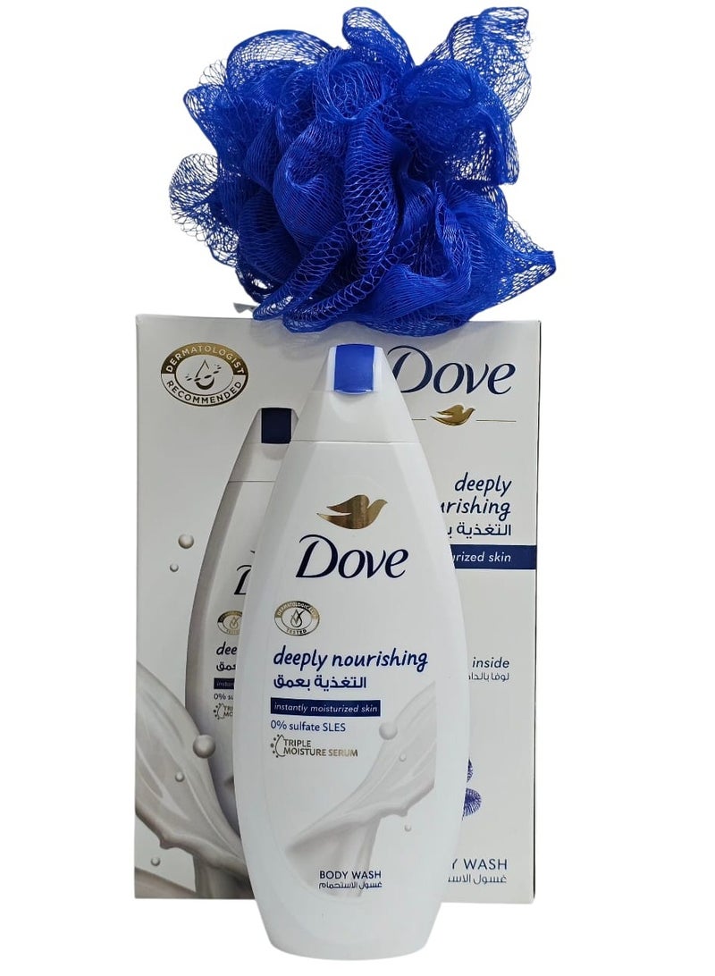 دوف غسول الاستحمام التغذية بعمق لتهدئة فورية للبشرة خالٍ من السلفات  مع ليفا - Image 1