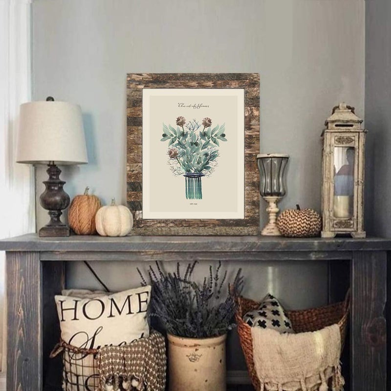 Eosglac Rustic 8.5x11 Wooden Picture Frame, Handmade with Real Birch Bark, Photo Frame Natural - Image 5
