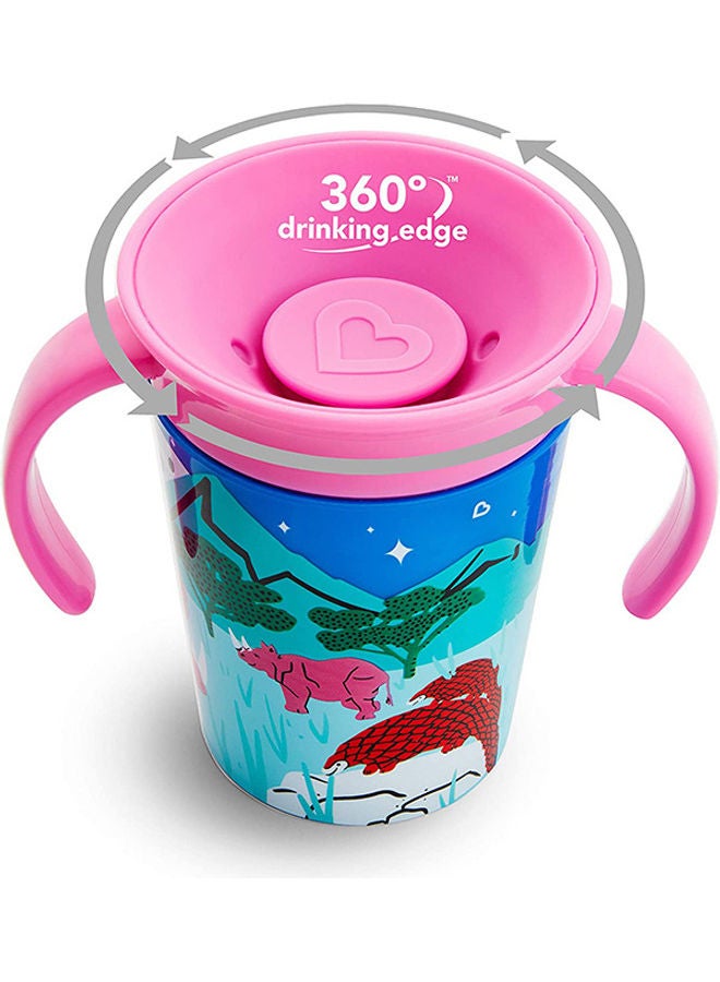 Munchkin Miracle 360° Wildlove Trainer Cup 6oz/177ml Rhino and Tiger 2 Pack - Image 4