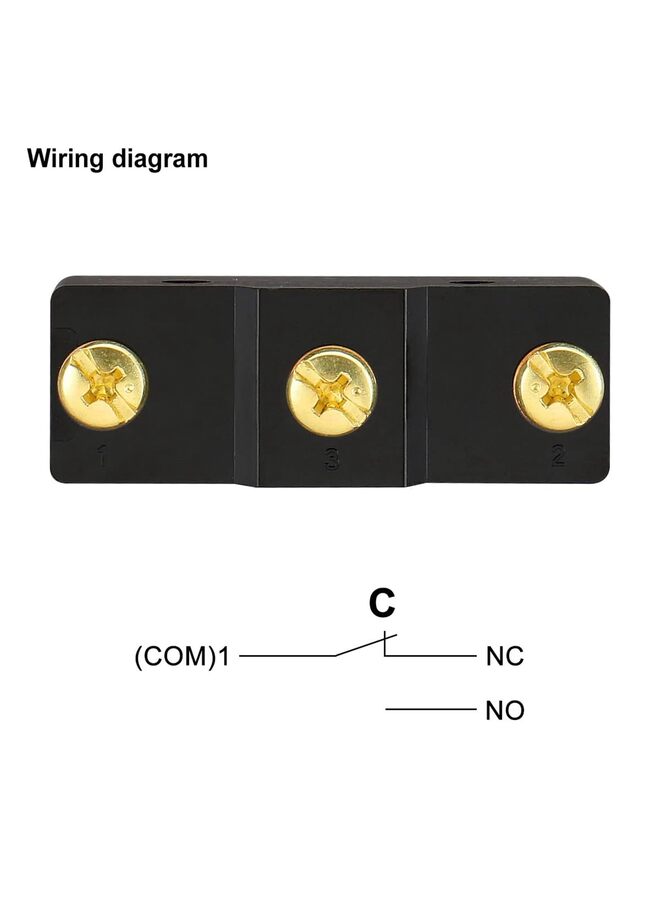 2PCS General Purpose Basic Switch, Panel Mount Plunger, Medium, Screw Terminal, Contact Gap - Image 4