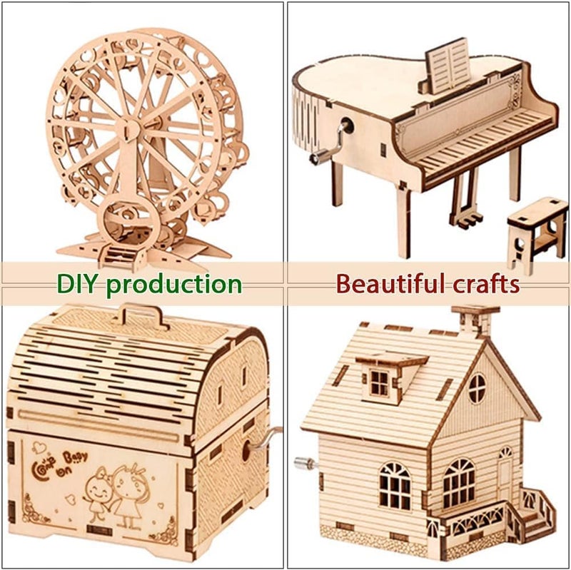 BPA عبوة BPA® من 8 قطع 12 × 12 بوصة من خشب الحرف، ألواح خشبية من الخشب الرقائقي، مثالية لمشاريع DIY، الرسم، الطلاء، الليزر، حرق الخشب، النقش على الخشب ومشاريع الليزر - Image 5