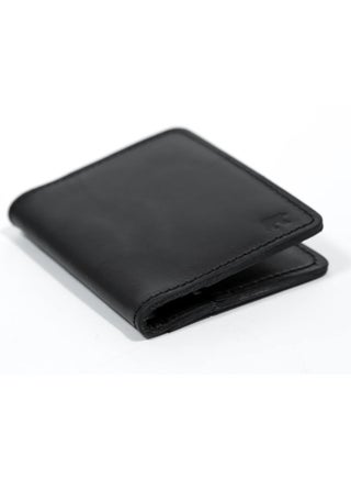 Odra Leather Minimalist Real Leather Wallet for Men – Slim & Lightweight – Black (N044)