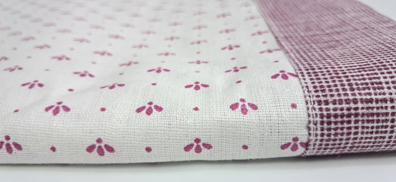 MAMRAJ Cotton 250 TC Beautiful Soft Comfort/Summer Topsheet for Sleeping/Odhne Wali Chaddar/AC Sheet with Awesome Border for Single Bed (Pink, 1) - Image 2
