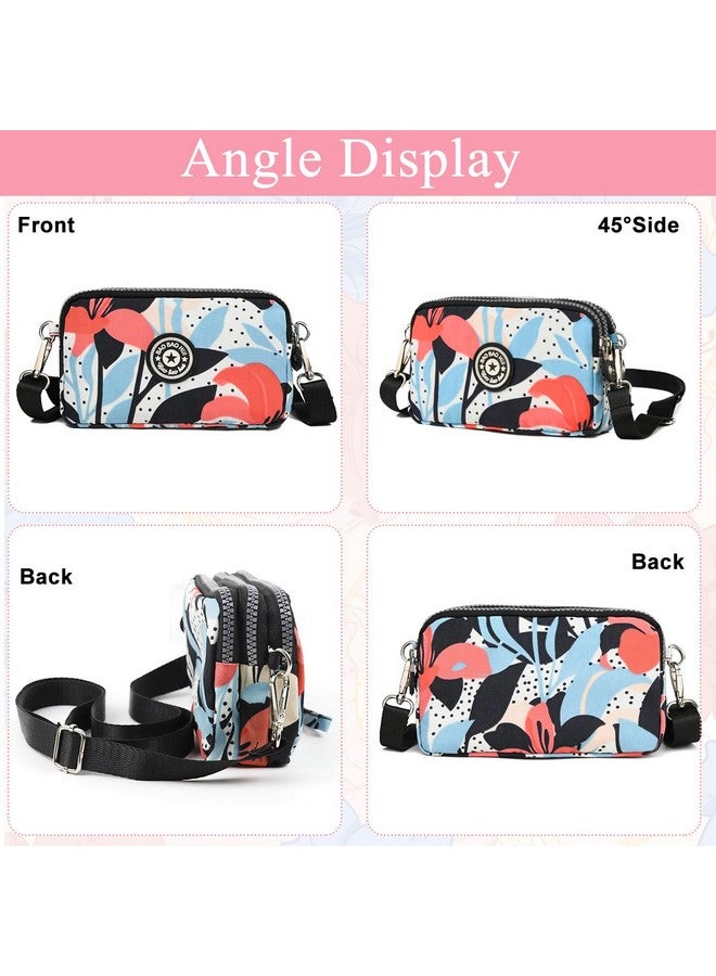 PALAY¬Æ Women Clutch Purse Small Crossbody Bag Triple Layer Utility Zipper Pouch Travel Purse Pouch Clutch Bag with Detachable Shoulder Strap Fashion Oxford Cloth Shoulder Phone Bag, 18x6x12cm - Image 5