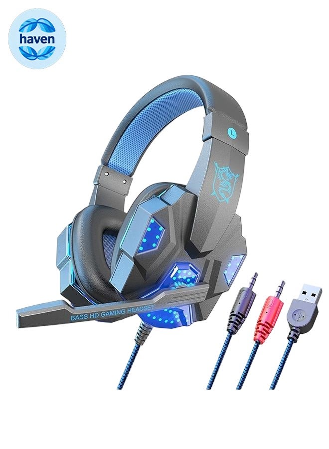 اس واي الألعاب السلكية على سماعات الأذن مع Mic & LED -SY830MV لـ PS4/PS5/Xbox one/Xbox Series/Nintendo Switch و PC - Image 1