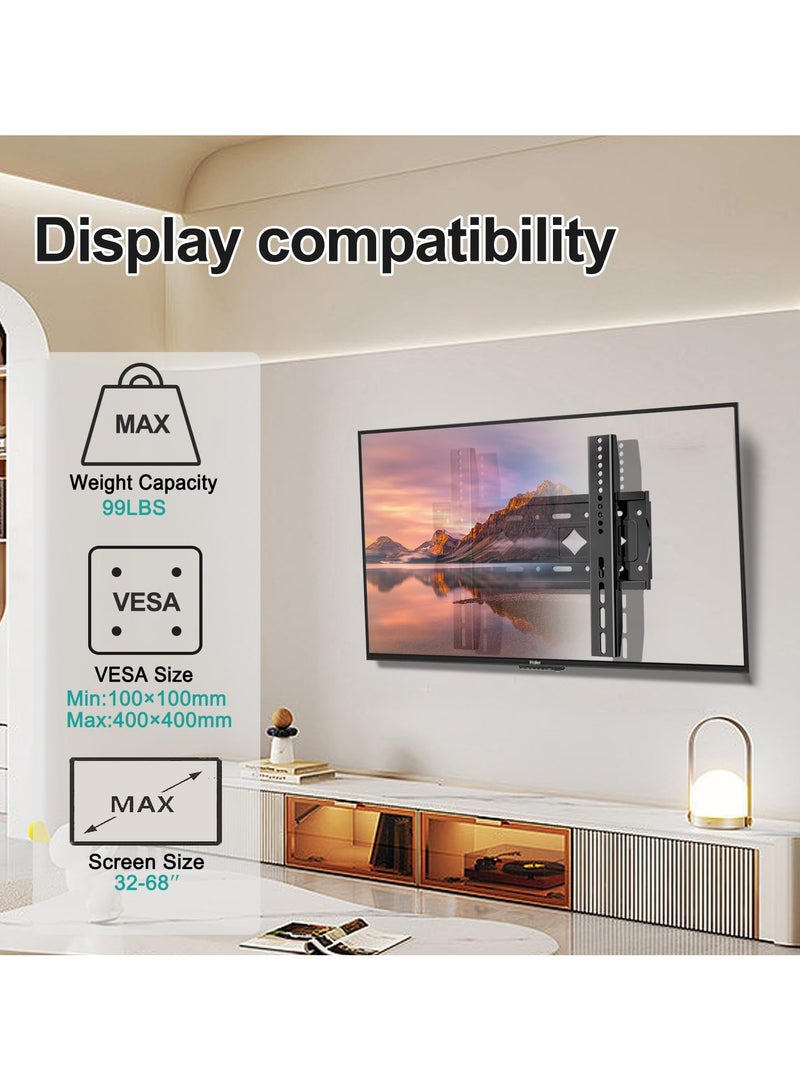 SYOSI Fixed TV Wall Mount Low Profile Wall Mount TV Bracket for Most 26-65 Inch 4K LED LCD and Plasma TV TV Mount Bracket VESA Up to 400x400mm and Weight Capacity 50kg - Image 4