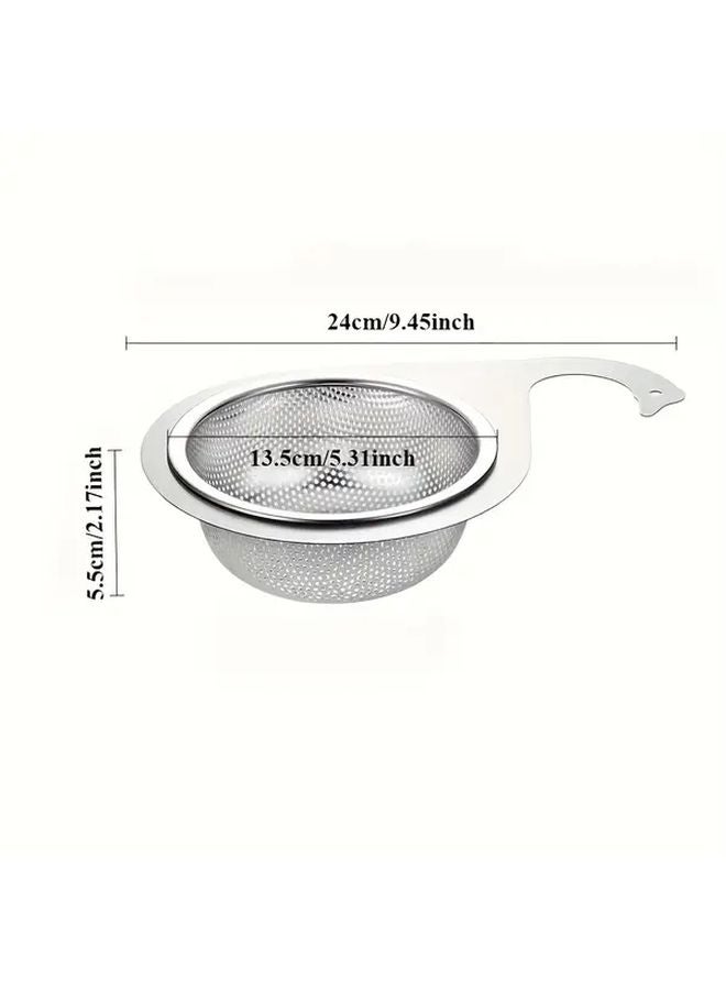 1pc Stainless Steel Kitchen Sink Strainer Food Waste Filter Dishwasher Safe - Image 1