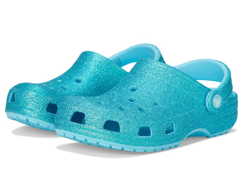 Crocs Unisexs Classic Glitter Clogs Toddler Tinted Glass 6 Medium - Image 2