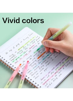 Deli Deli EU35304 Highlighter Pen - Assorted Colors - 6pcs - ideal for marking, journaling, and DIY decoration  - Image 2