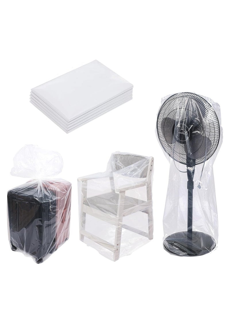 5 PCS Extra Large Clear Plastic Bags, Dustproof Heavy Duty for Luggage, Blanket, Clothes, Suitcase, Furniture, Chair, Toys (27 * 39 Inch / 70 * 100cm)