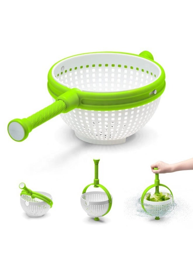 Spina 2-In-1 Easy-To-Use, Collapsible Salad Spinner u0026 Straining Colander for Salad, Fruit, Vegetable, Lettuce - Image 1