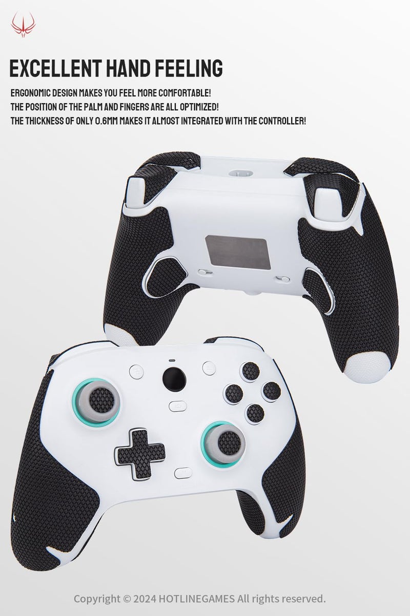 HOTLINE GAMES HOTLINEGAMES Controller Grips Tape Compatible with Gamesir G7 Pro / G7 SE / G7 HE Controller Accessories, Non-Slip, Sweat-Absorbent, Textured Soft Skin Kit, Easy Apply (Handle Grips+Buttons+Triggers) - Image 4
