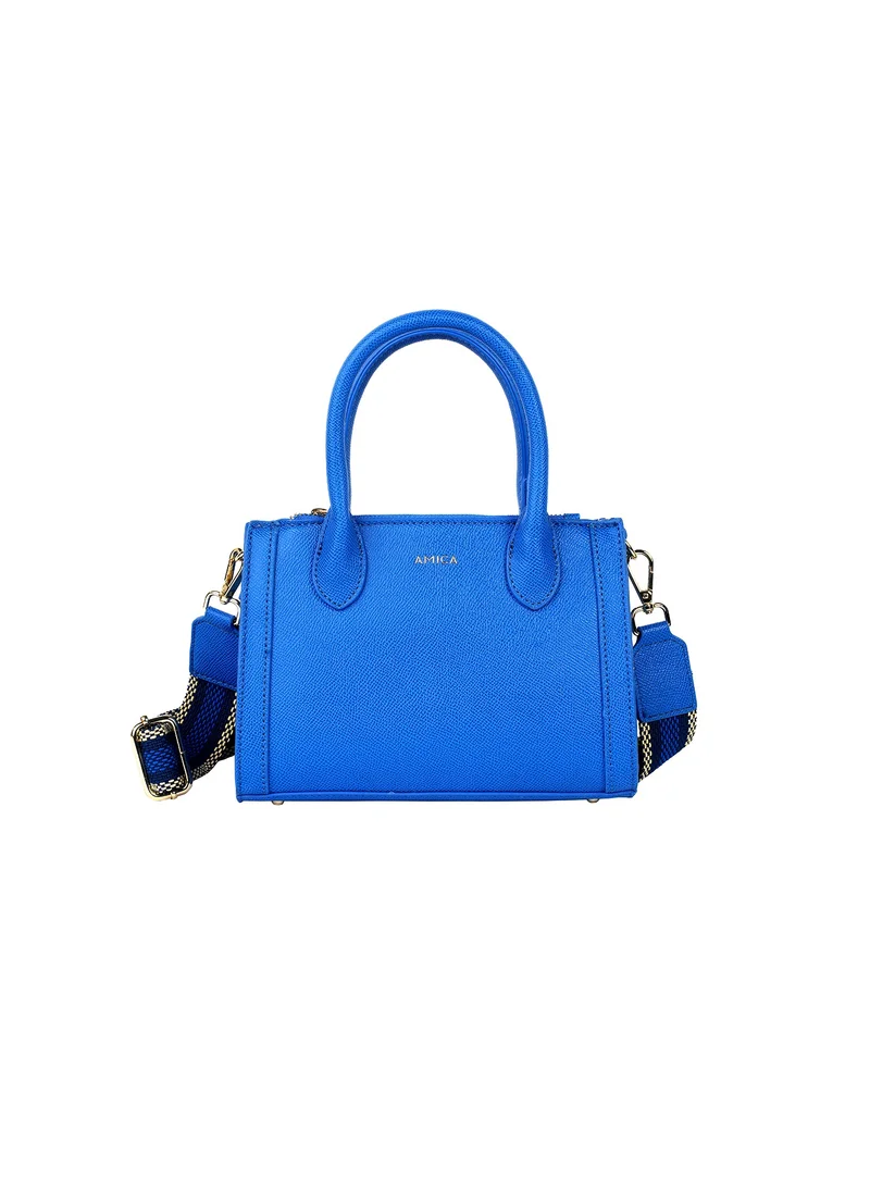 أميكا Elora Women's Leather Women's Shoulder Crossbody Bag with Woven Strap